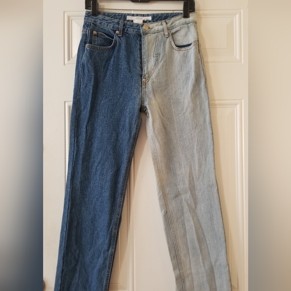 Pushbutton Two Tone Midrise Denim Jean - Picture 9 of 13
